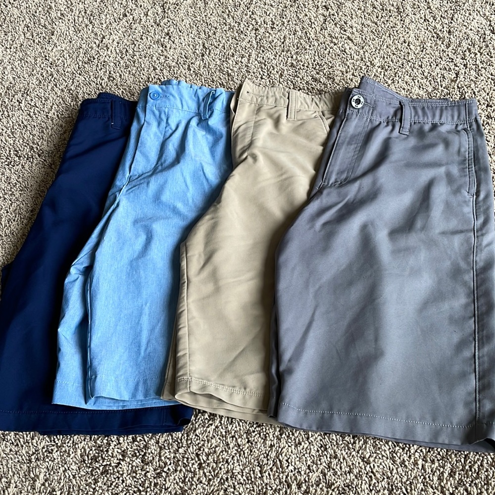 (4) boys golf shorts